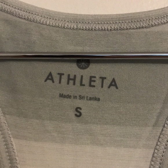 Athleta workout tank top grey and white - Picture 3 of 3